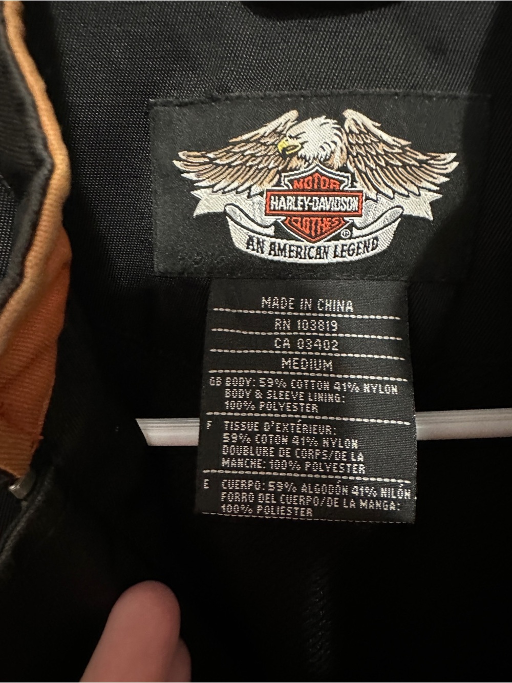 Harley-Davidson Black & Orange Motorcycle Jacket Women’s M - Picture 3 of 3